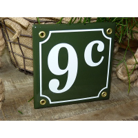 Huisnummer bord 'extra 1' 13x13 cm